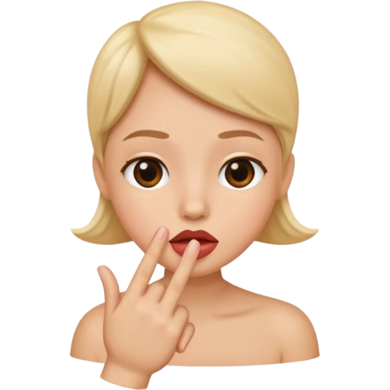 Shh emoji