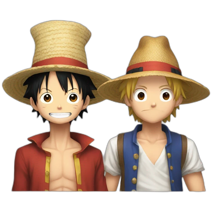 Luffy and  Strawhat Eevee emoji