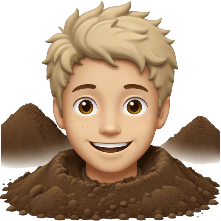 Dylan obsessing of dirt emoji