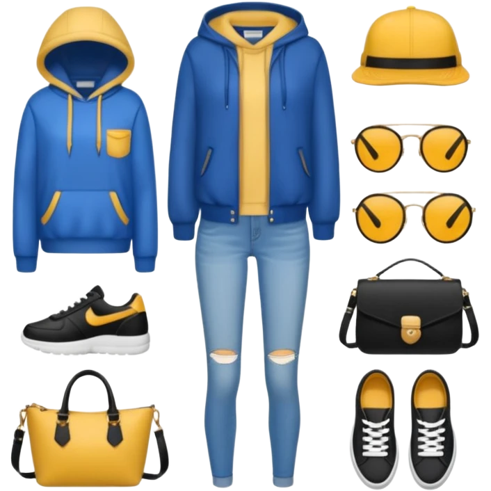 A cool outfit (aesthetic, clothes, clothing, loose object, apparel)  emoji