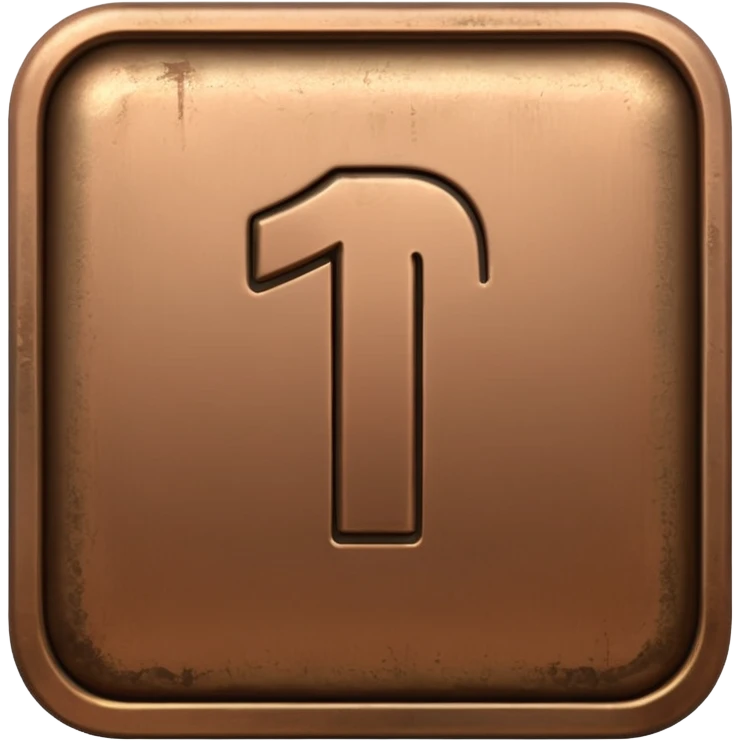 Make the paid subscription icon square, bronze, and number 1. emoji