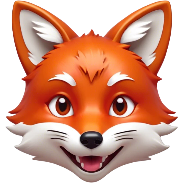 Cinematic Comical Fox Portrait Emoji, Head tilted dramatically with an exaggeratedly amused expression, featuring a striking red Fur with bold white patches and wide, expressive amber eyes filled with playful disbelief, Simplified yet hilariously expressive features, highly detailed, glowing with a slightly sassy glow, high shine, dramatic yet playful, stylized with an air of cheeky mischief, bright and endearing, soft glowing outline, capturing the essence of a spirited and over-the-top fox, so meme-worthy it feels like it could side-eye its way into woodland internet fame instantly! emoji