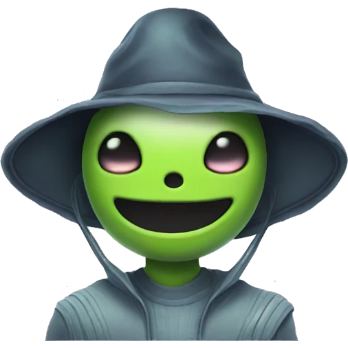 Alien wit a hat emoji