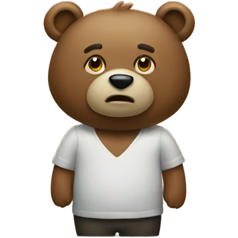 Lost bear emoji