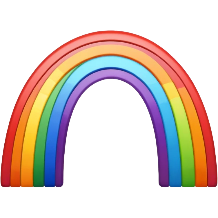 A rainbow swas emoji