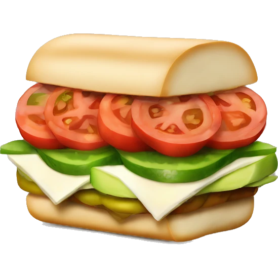 sandwich lomito italian (lomito, tomate, palta y mayonesa solamente) emoji