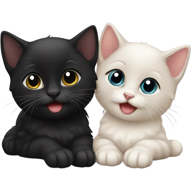 Black kitten cute emoji