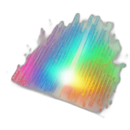 a colorful laser shining on binary documents emoji