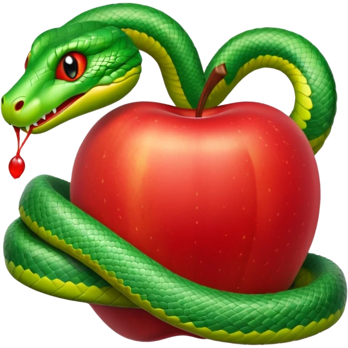 Snake apple emoji