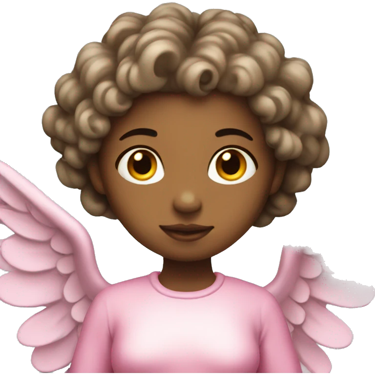 Pink christmas angel emoji