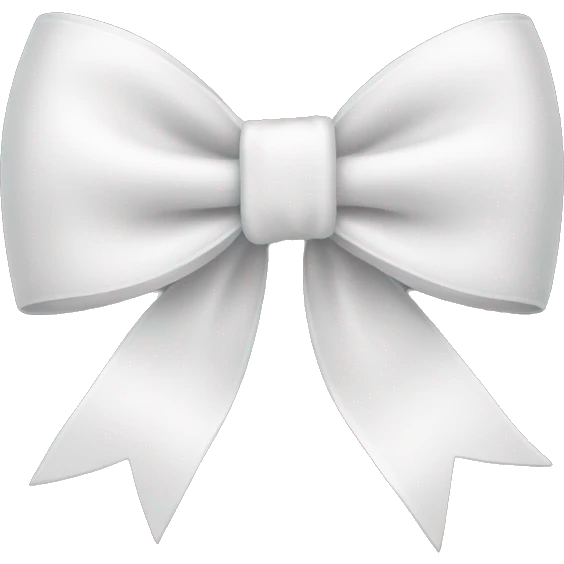 white bow emoji