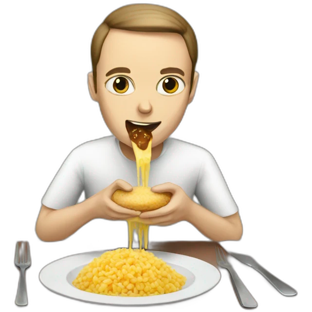 siamese eating macron emoji