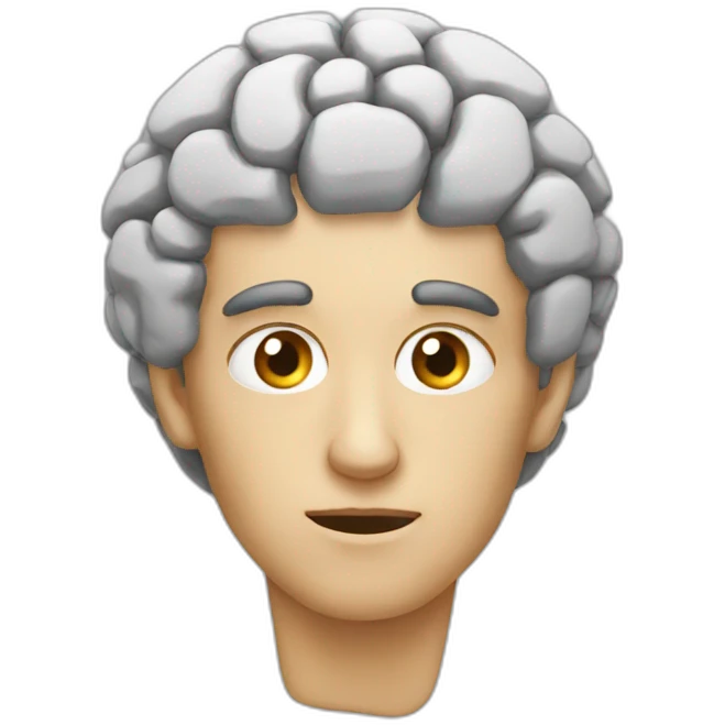 lazy brain emoji