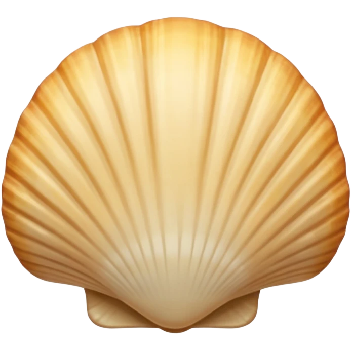 light beige shell emoji