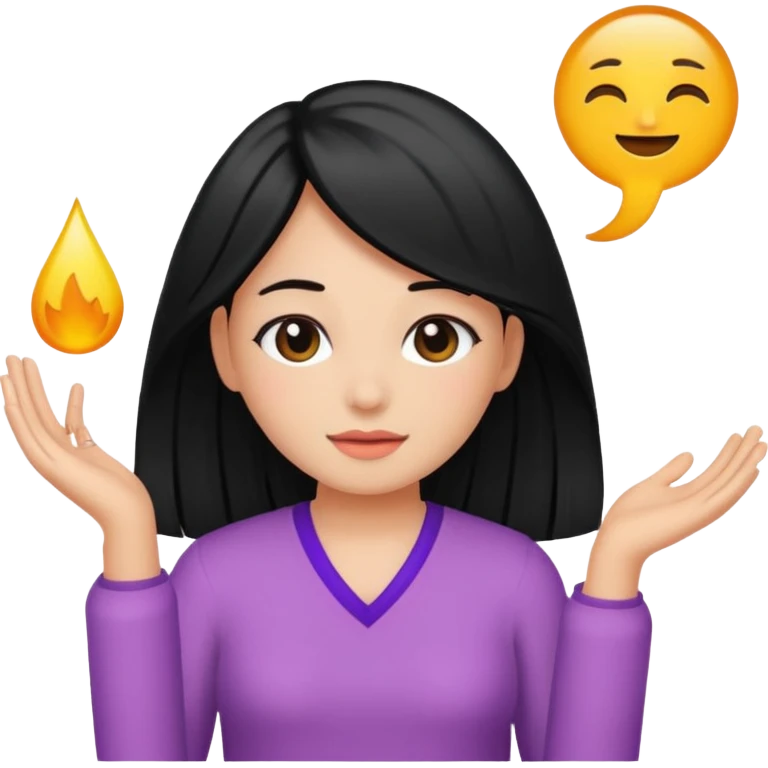 Girl Selfcare Hairblack emoji