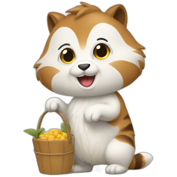 Ecureuil au travail emoji