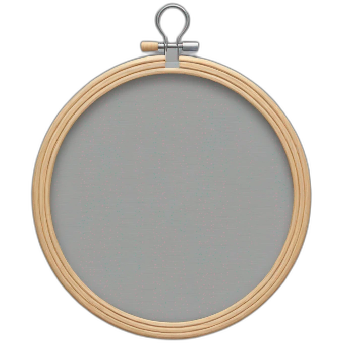 empty embroidery hoop emoji