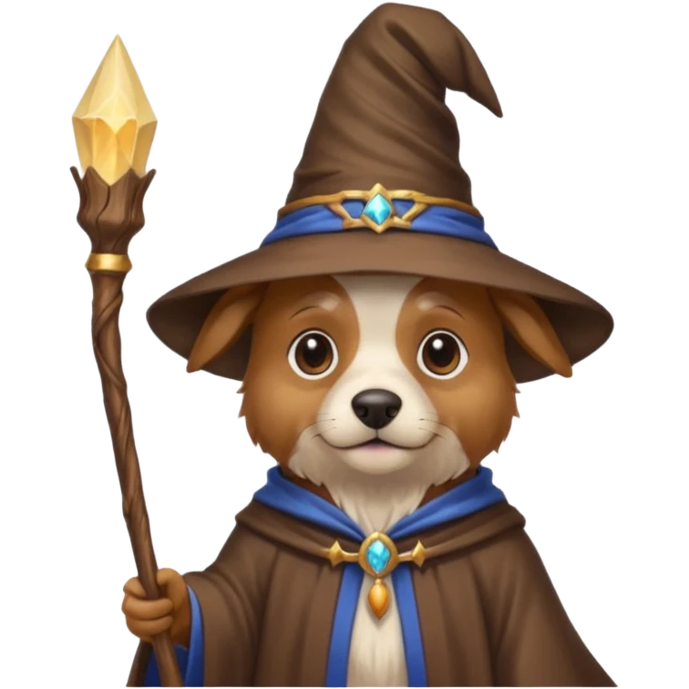 Dog wizard emoji