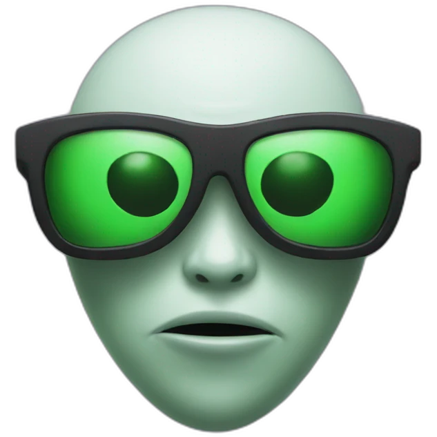 Alien with sunglasses  emoji