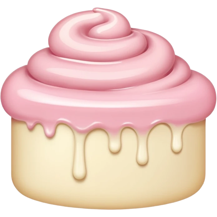 Pale pink cream swatch smear emoji