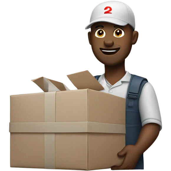 delivery man emoji