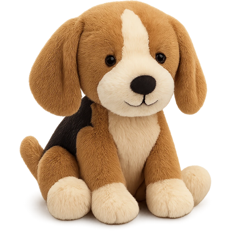 cute beagle puppy jellycat plushie emoji