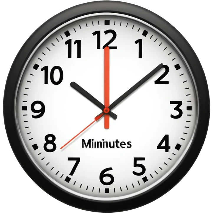 10 minutes before twelve. emoji