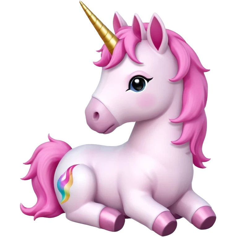 pink unicorn toy emoji