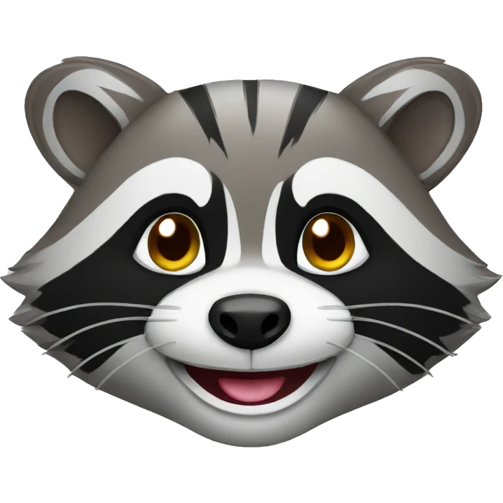 racoon smiling emoji