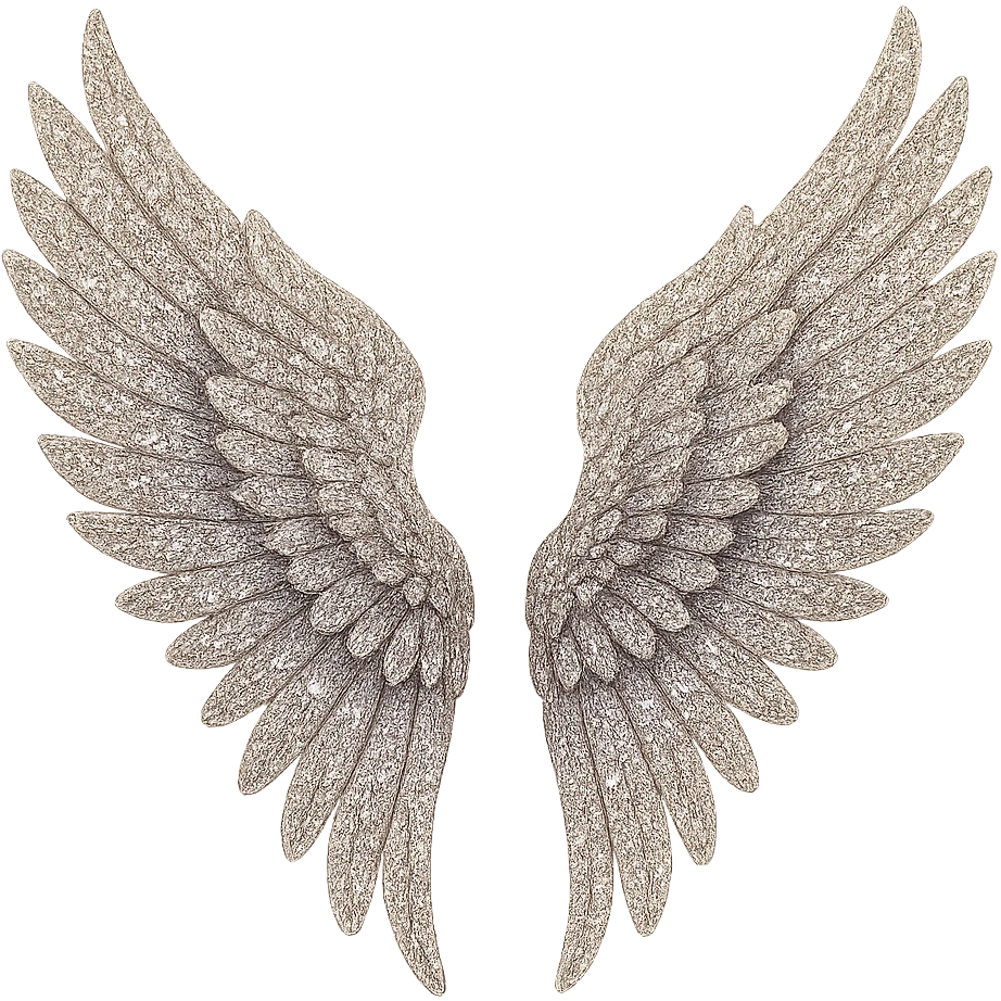  glitter wings, remove background emoji