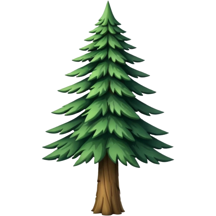 A tall pine tree with layered, pointed branches.






























































 emoji
