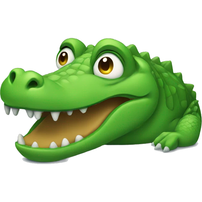 sad alligator emoji
