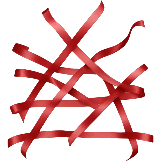 Red carpet queue stopper ribbon  emoji