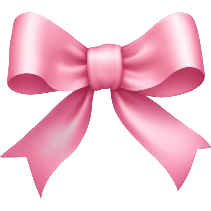 light pink ribbon bow emoji