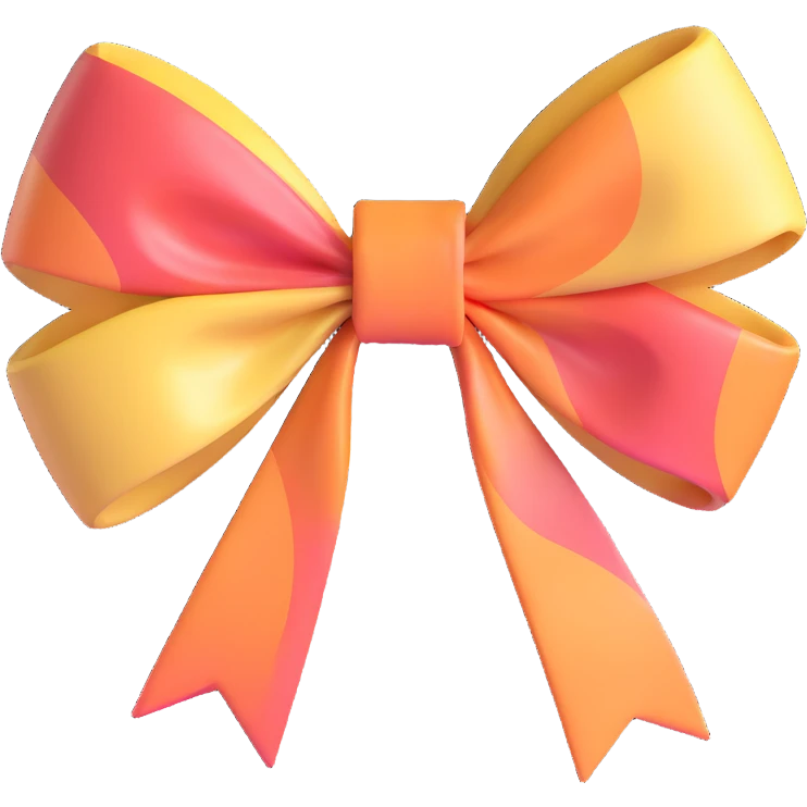 marble bow emoji
