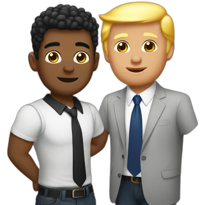 gay bayden and trump emoji