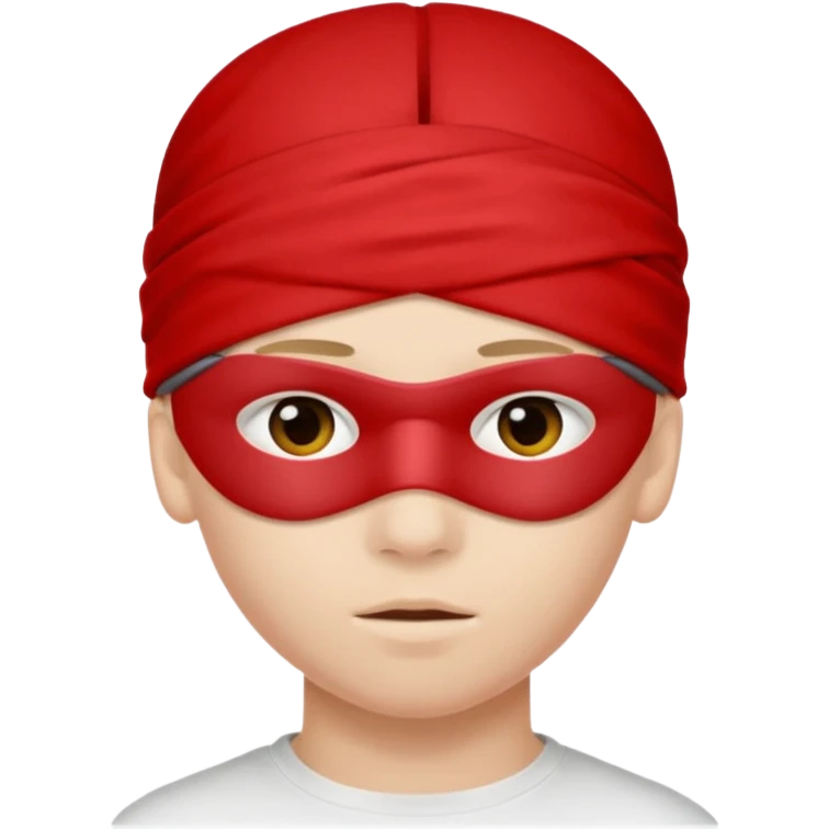 boy + red blindfold emoji