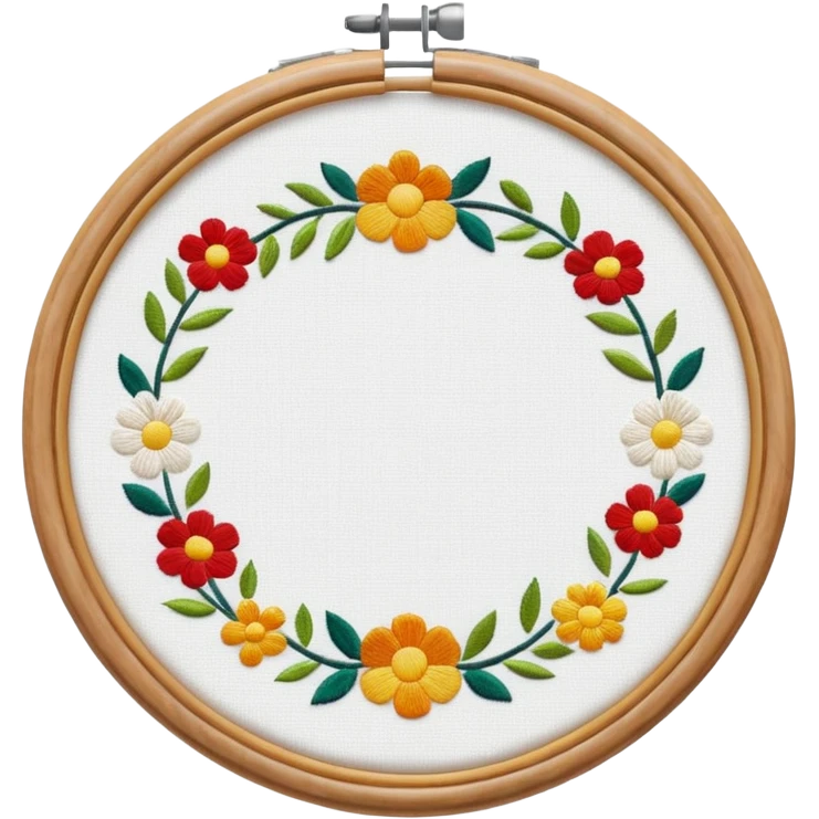 embroidery hoop emoji