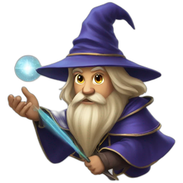 emoji wizard memegang bola magic emoji