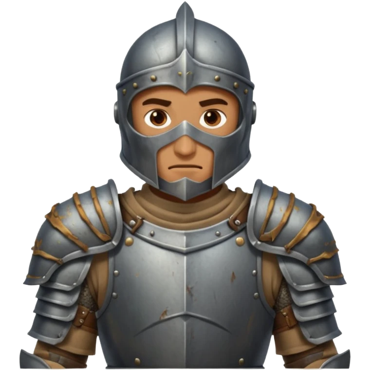 Eski zırh giymiş şövalye emoji
