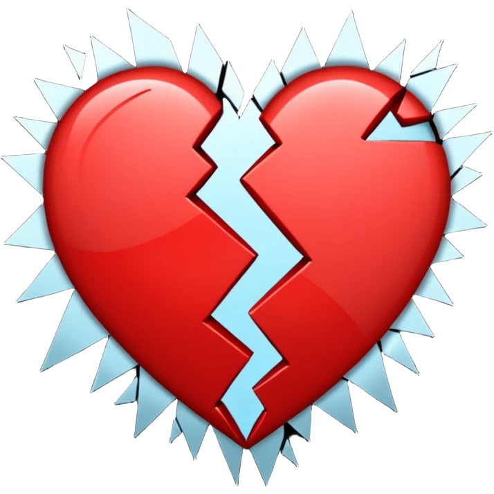 Heart breaking  emoji