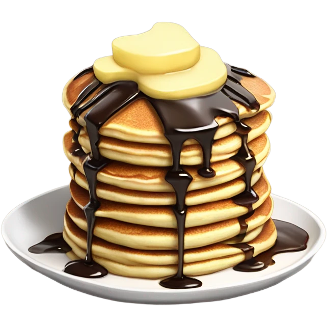 Chocolate chip pancakes emoji