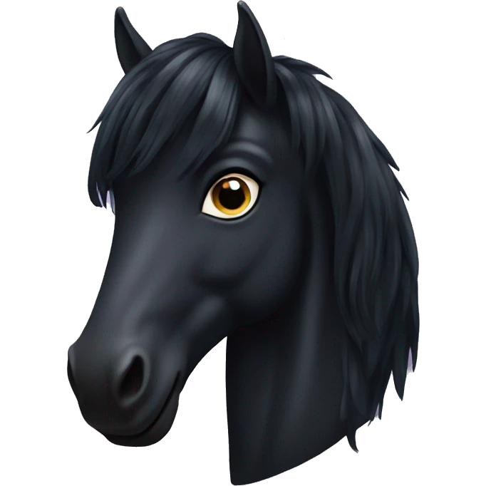 black unicorn horse emoji