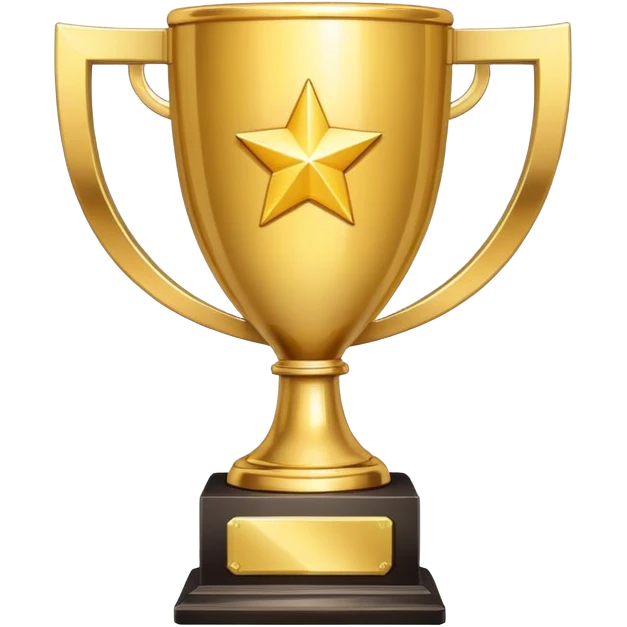 achievement goal with trophy and checkmark emoji