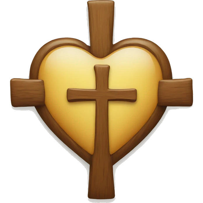 heart with a cross emoji