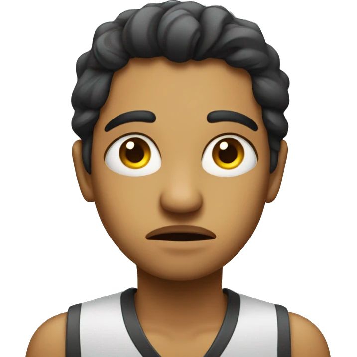 A beautiful person looking disgusted and judge mental  emoji