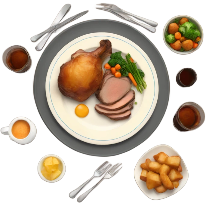 Sunday roast dinner emoji