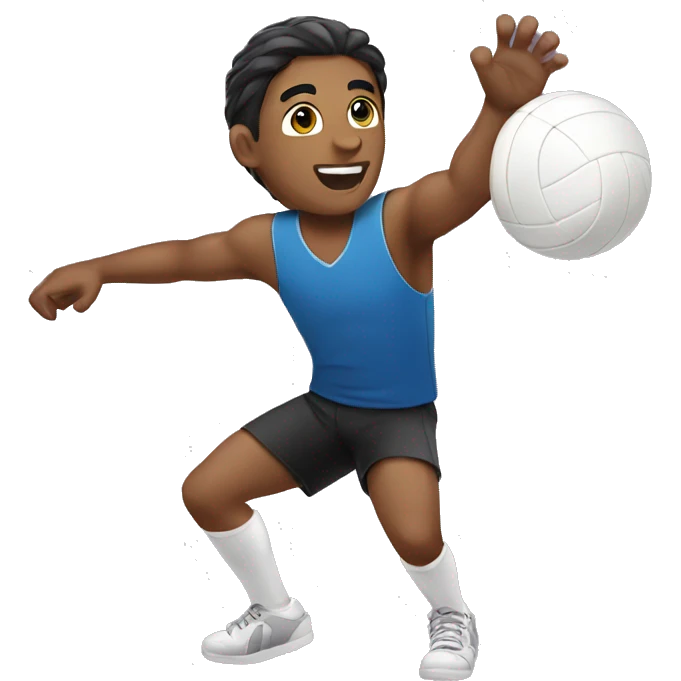 Male playing volleyball emoji