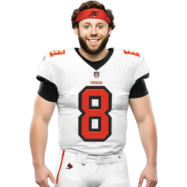  Baker Mayfield in Tampa, Tampa Bay Buccaneers jersey number emoji