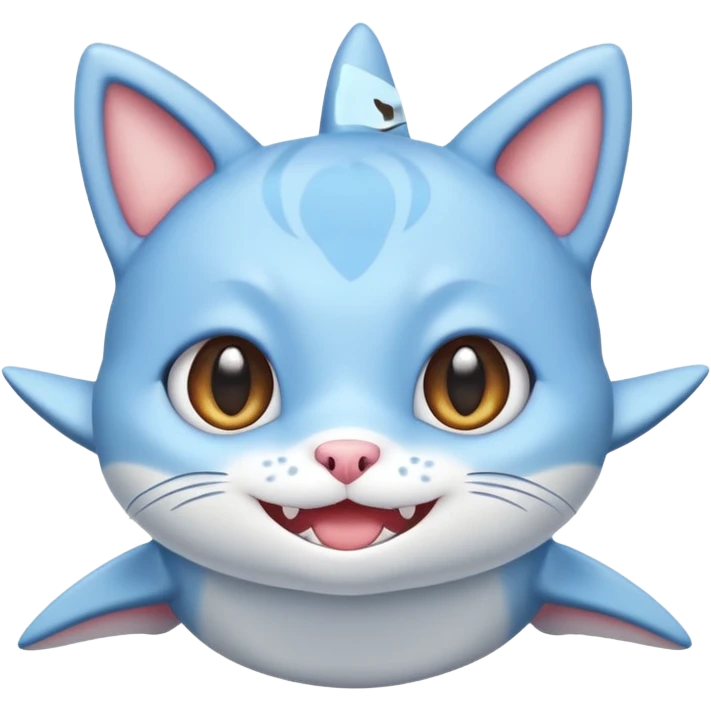 shark cat mofusand emoji
